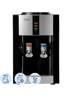 Кулер для воды AEL TD-AEL-47 black/silver настольный,   электронное охл