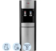 Кулер для воды AEL LD-AEL-28c black/silver напольный электронное охлаждение