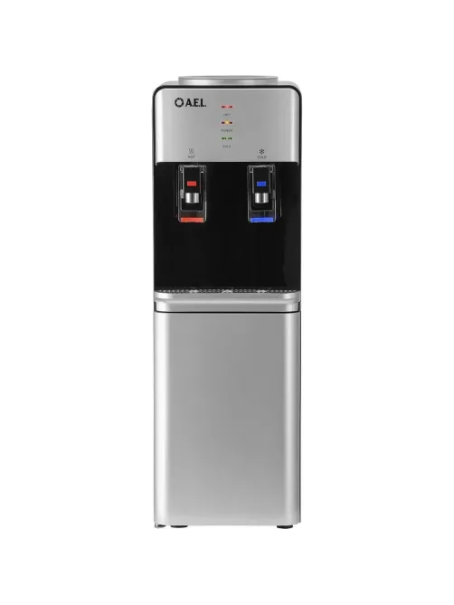 Кулер AEL LD-AEL-40c silver/black  для воды,шкафчик нагрев/электр охл