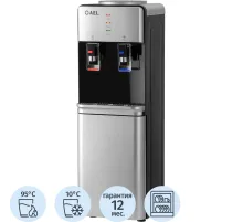 Кулер AEL LD-AEL-40c silver/black  для воды,шкафчик нагрев/электр охл