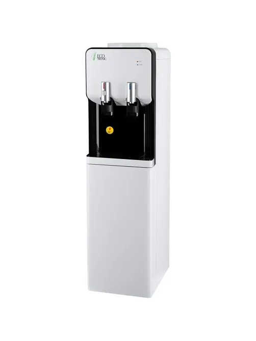 Кулер напольный ECOTRONIC M40-LCE white-black со шкафчиком