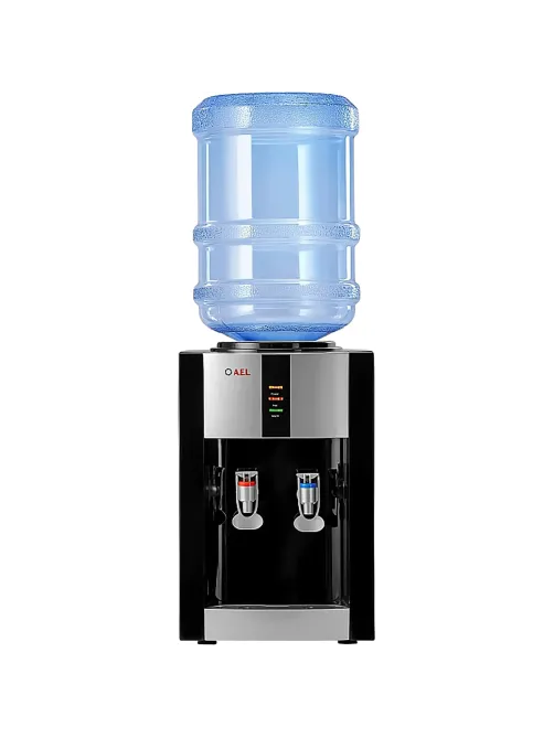Кулер для воды AEL TD-AEL-47 black/silver настольный,   электронное охл