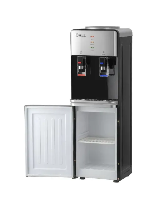 Кулер AEL LD-AEL-40c silver/black  для воды,шкафчик нагрев/электр охл