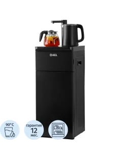 Кулер AEL LK-AEL-53a black, с чайным столиком Тиабар