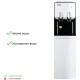 Кулер напольный ECOTRONIC M40-LCE white-black со шкафчиком
