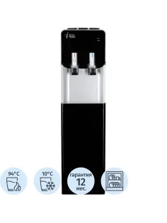 Кулер напольный ECOTRONIC M40-LCE black-silver со шкафчиком