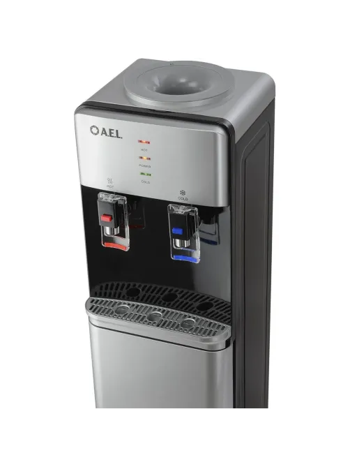 Кулер AEL LD-AEL-40c silver/black  для воды,шкафчик нагрев/электр охл
