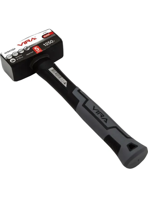 Кувалда 1250 г фибергласовая ручка VIRA RAGE 901000