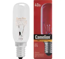Лампа накаливания Camelion MIC 40/T25/CL/E14 40Вт Е14 для вытяжек (12984)