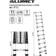 Лестница ST 3.2 двухсторонняя телескопическая с шарниром(11+11 ступ),ALUMET