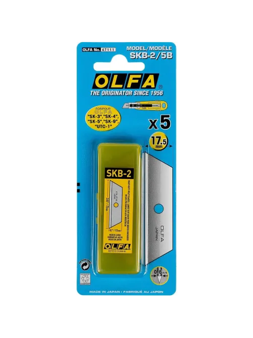 Лезвие OLFA трапец.для SK-4/SK-12/OL-UTC-1,17,5х72х0,6мм,5шт/уп OL-SKB-2/5B
