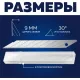 Лезвие для ножей запасное Topfort 9мм сегм.,сталь,30град,10шт/уп