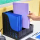 Лоток вертикальный Attache 4отделения сборный черный