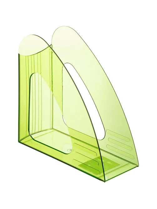 Лоток вертикальный Attache 90мм Bright Colours прозрачный зеленый