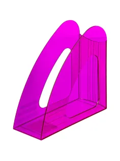 Лоток вертикальный Attache 90мм Bright Colours прозрачный фиолетовый