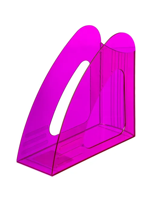 Лоток вертикальный Attache 90мм Bright Colours прозрачный фиолетовый