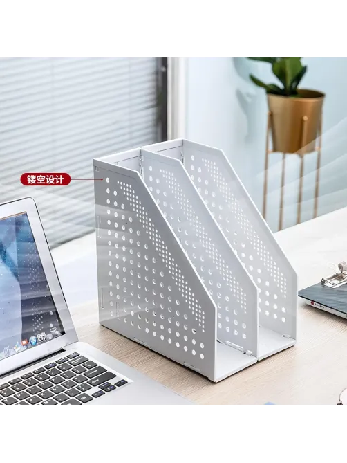 Лоток вертикальный Deli 78999Grey складной 2 отделения серый