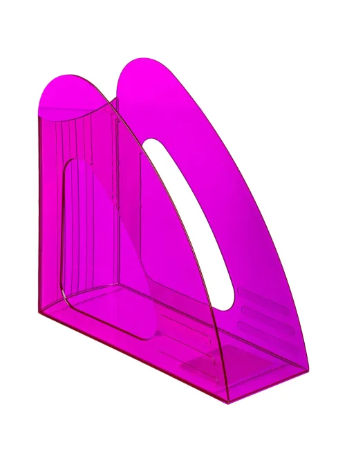 Лоток вертикальный Attache 90мм Bright Colours прозрачный фиолетовый