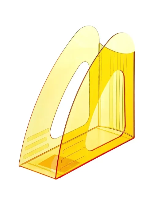 Лоток вертикальный Attache 90мм Bright Colours прозрачный желтый