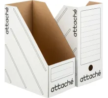Лоток вертикальный Attache 150мм белый, 2 шт/уп