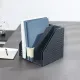 Лоток вертикальный Deli 78996DGrey складной 4 отделения темно-серый