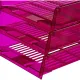 Лоток горизонтальный Attache Bright Colours решетчатый прозрачный фиолет