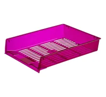Лоток горизонтальный Attache Bright Colours решетчатый прозрачный фиолет
