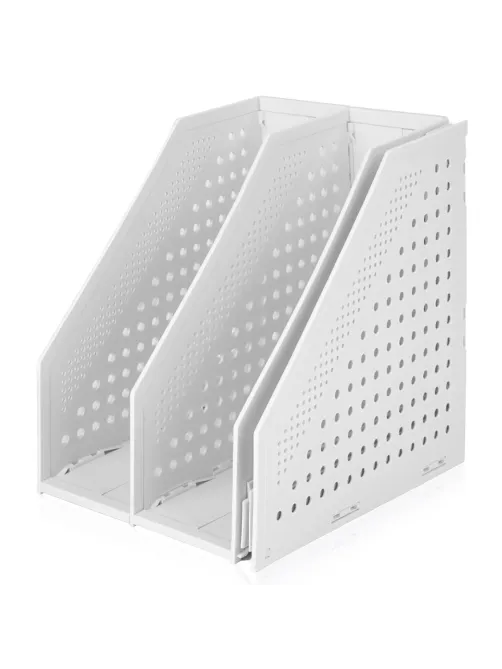 Лоток вертикальный Deli E79003Grey складной 3 отделения серый