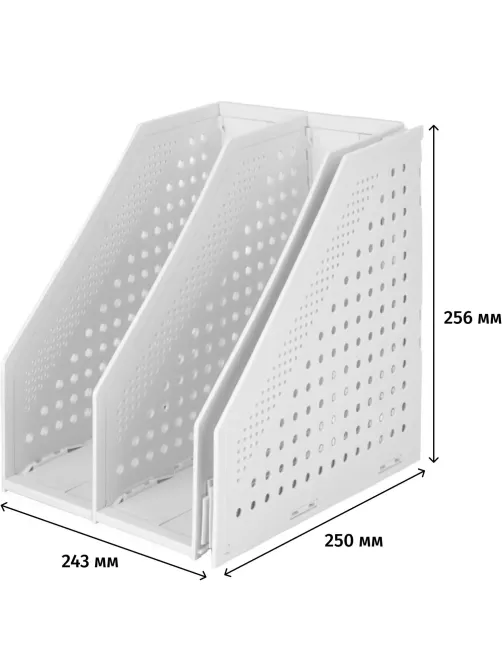 Лоток вертикальный Deli 78995Grey складной 3 отделения серый