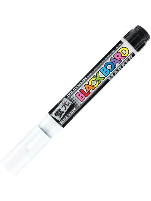 Маркер меловой MunHwa Black Board Marker белый 3мм, водная основа BM-05