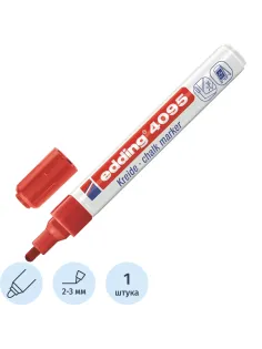 Маркер меловой Edding E-4095 chalk marker красный_002