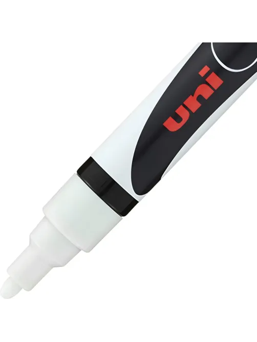 Маркер меловой UNI PWE-5M, белый, 1.8-2.5 мм.
