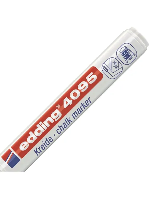 Маркер меловой Edding E-4095 chalk marker белый_049