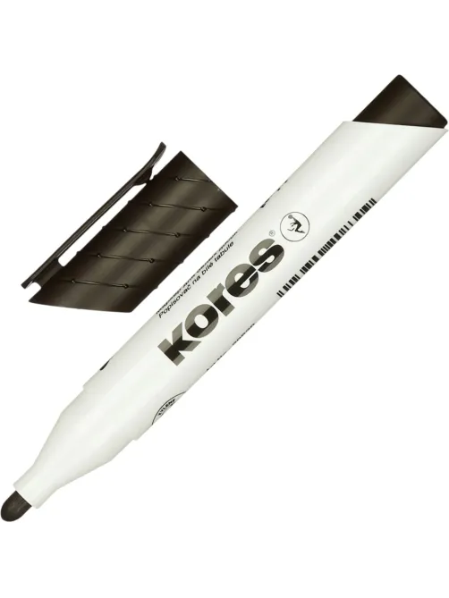 Набор маркеров для белых досок KORES с губкой 3мм 4шт/уп 20863