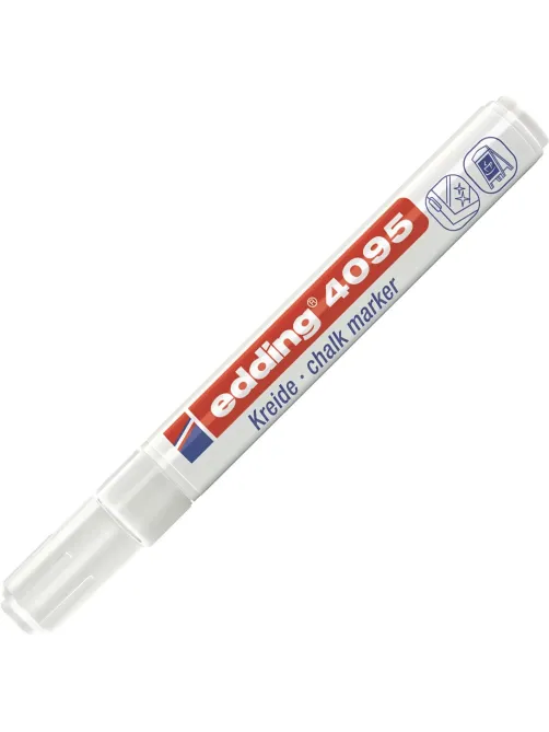 Маркер меловой Edding E-4095 chalk marker белый_049
