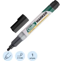 Маркер меловой MunHwa, CM-01, чёрный, 3мм