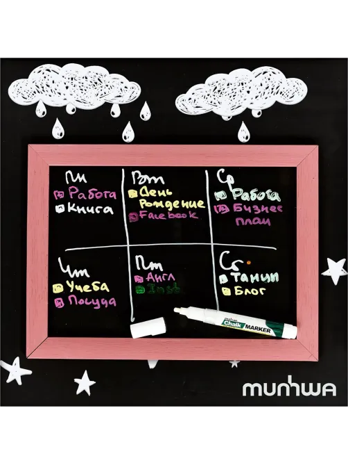 Маркер меловой MunHwa, CM-05, белый, 3мм
