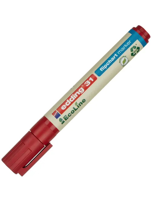Маркер для флипчартов по бумаге EDDING 31/2 Ecoline, 1,5-3 мм, красный