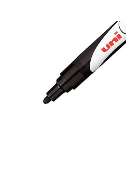 Маркер меловой UNI PWE-5M, чёрный, 1.8-2.5 мм.