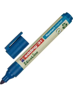 Маркер для флипчартов EDDING 31/3 Ecoline, 1,5-3 мм, синий