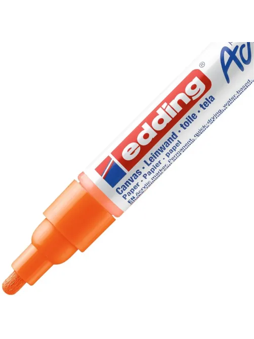 Маркер акриловый Edding 5100/066.кругл. 2-3 мм.Флюоресц.оранж/Neonorange