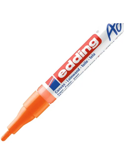 Маркер акриловый Edding 5300/066.кругл1-2 мм.Флюорес.оранжевый/Neonorange