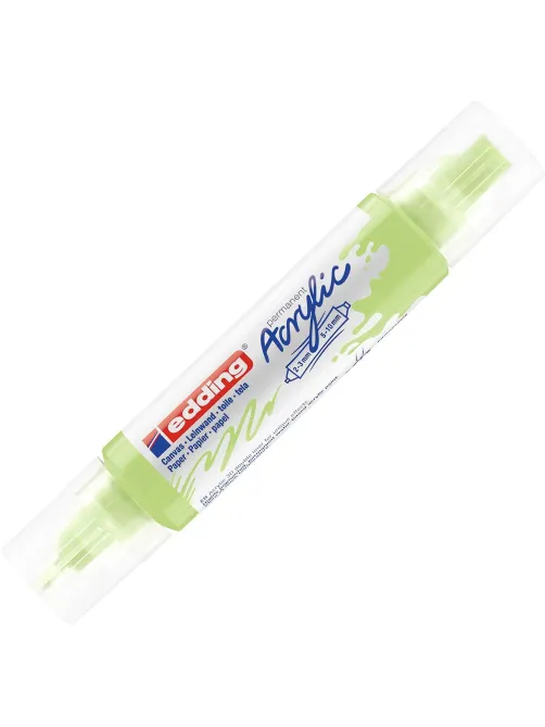 Маркер акриловый двусторон.3DEdding5400/917 Пастельный зеленый/pastelgreen