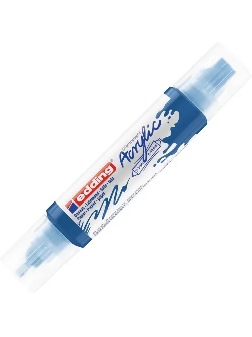 Маркер акриловый двусторон.3D Edding5400/903.Голубая шагаль/Gentian blue