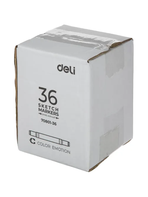 Набор маркеров для скетчинга Deli E70801-36 36цв/наб. двухстор