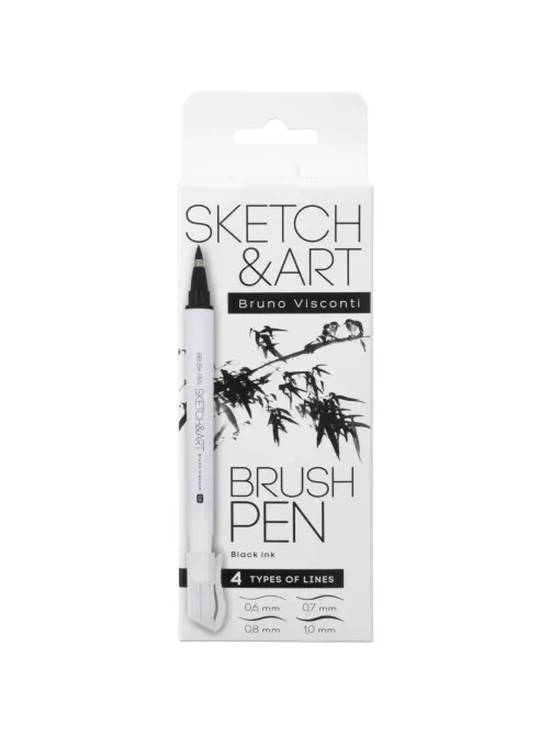 Ручка -кисть Sketch&Art 4шт/наб 36-0030