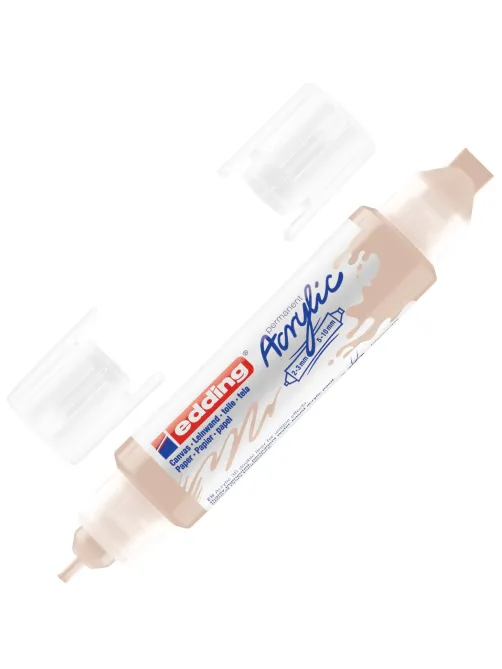 Маркер акриловый двусторонний 3D Edding 5400/255. Телесный/Warm beige