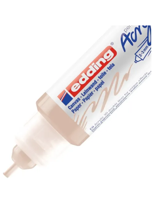 Маркер акриловый двусторонний 3D Edding 5400/255. Телесный/Warm beige