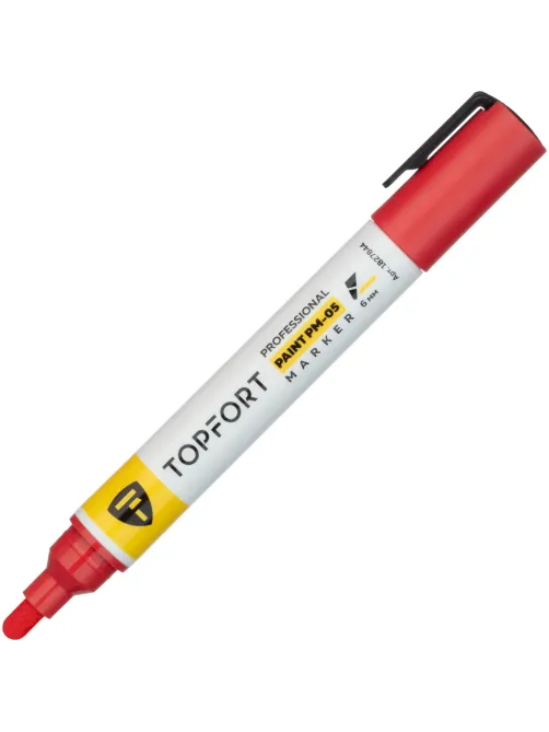 Маркер лаковый Topfort Paint 6 мм красный