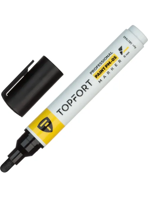Маркер лаковый Topfort Paint 6 мм черный